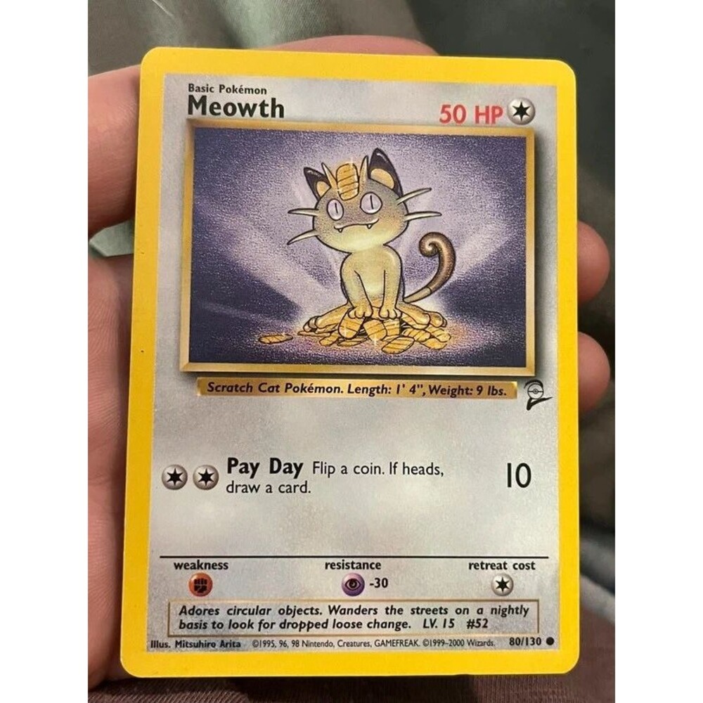 Meowth Vintage Pokemon Card